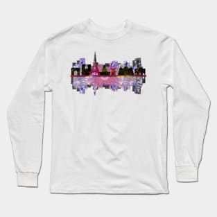 Paris Skyline Long Sleeve T-Shirt